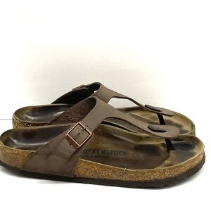Birkenstock women Arizona Birkoflor oil leather sandals Sz 9